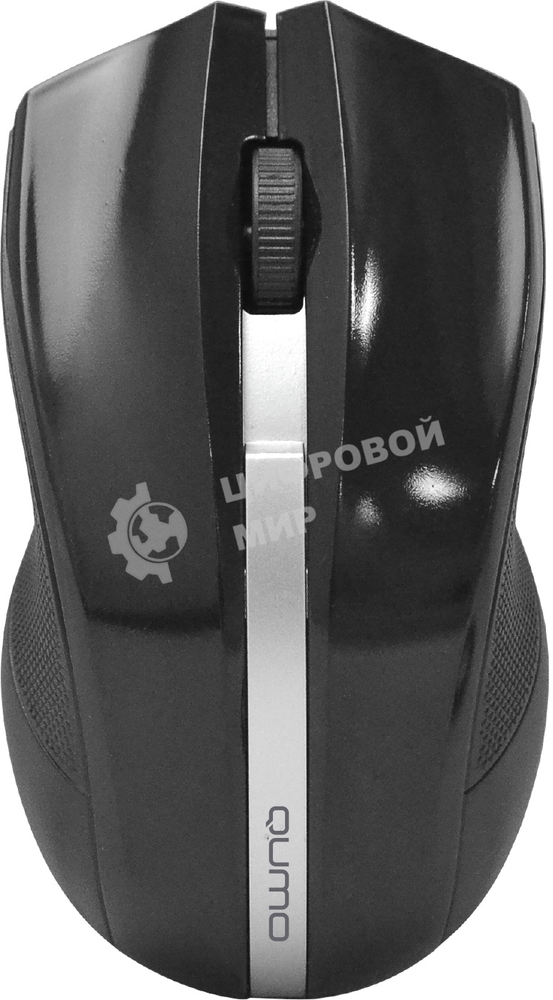 Мышь беспроводная Qumo Office M15 Style черный, 1000 dpi, радиоканал, USB, кнопки - 3