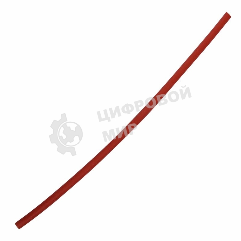 Термоусаживаемая трубка с клеевая Rexant 3,0/1,0 мм, красная, упаковка 10 шт. по 1 м