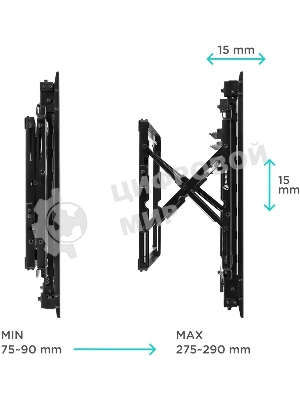 Настенное крепление ONKRON PRO7G для видеостен 50”-70