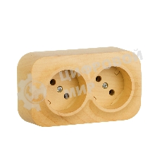 Блок розеток Quteo с предварительным подключением 2x2К без шторок, 16A, 250 В, IP 20, Дерево