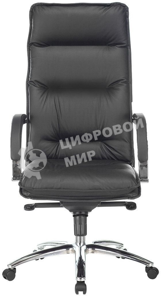 Кресло руководителя Бюрократ T-9927SL черный, кожа, крестовина металл хром