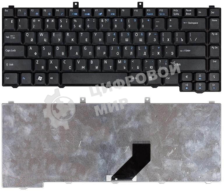Клавиатура для ноутбука Acer Aspire 3100 5100 3690 3650 5610 черная