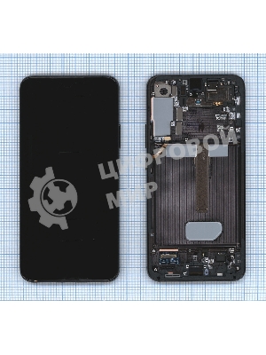 Дисплея для Samsung Galaxy S22 Plus SM-S906B в сборе с тачскрином ServicePack, черный (GH82-27500A)