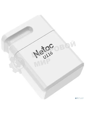Флешка USB Netac U116 (NT03U116N-008G-20WH), 8Gb, USB 2.0, R/W 70/30, белый