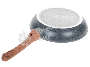 Вок LR01-57-24 WOK Lara GRANIT серия PALERMO ков алюм 24х7 см, ИНДУКЦИЯ, крышка, толщина 3,3 мм