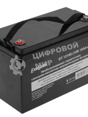 Аккумуляторная батарея ExeGate DT 12100 (12V 100Ah, под болт М6)