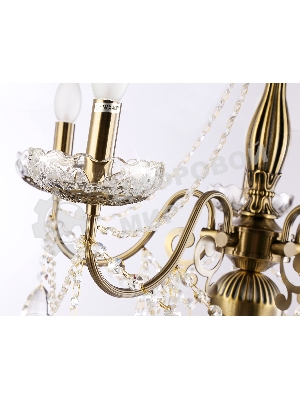 Светильник Ambrella light TR4949/5 SB/CL бронза/прозрачный E14/5 max 40W D620*585