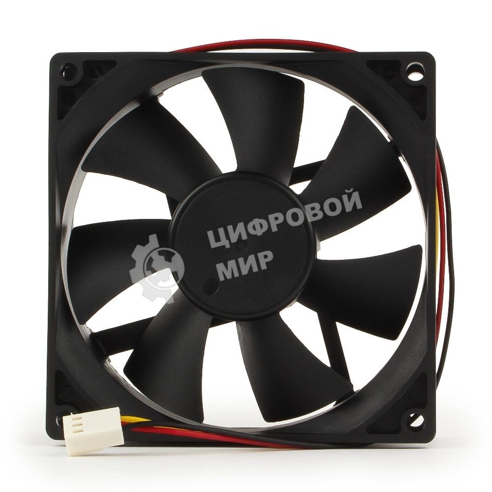 Вентилятор для корпуса Gembird черный, 90 мм, 2500 об/мин, 26 дБ, 3 pin