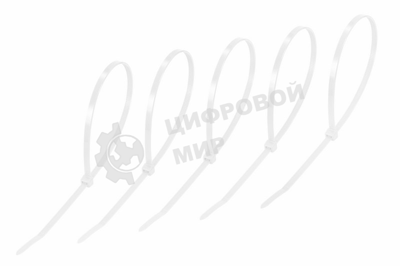 Хомут-стяжкa нeйлонoвая Rexant 400x4,8 мм, белая, упаковка 25 шт.