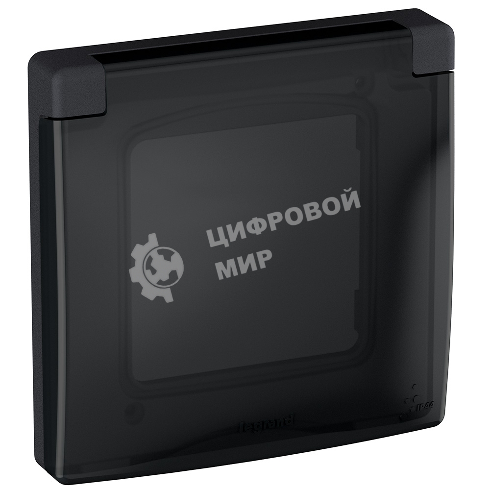 Рамка с защитной крышкой антрацит Inspiria