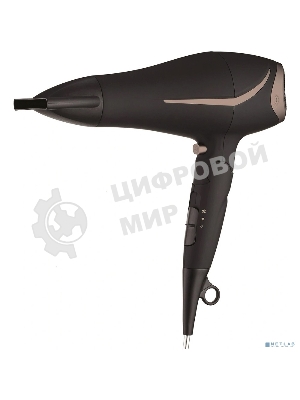 Фен BRAYER BR3000BN черный/розовое золото, 2200 Вт, компактный