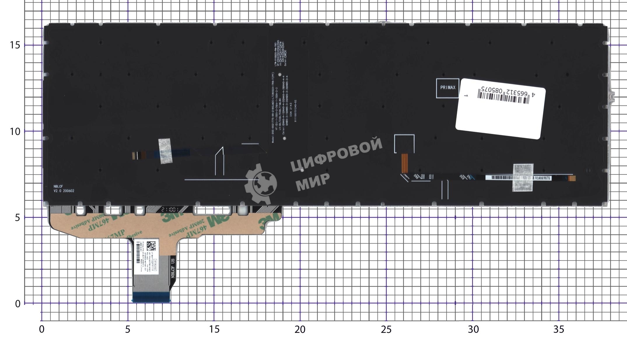 Клавиатура для ноутбука HP EliteBook 850 G8 845 G8 черная с подсветкой