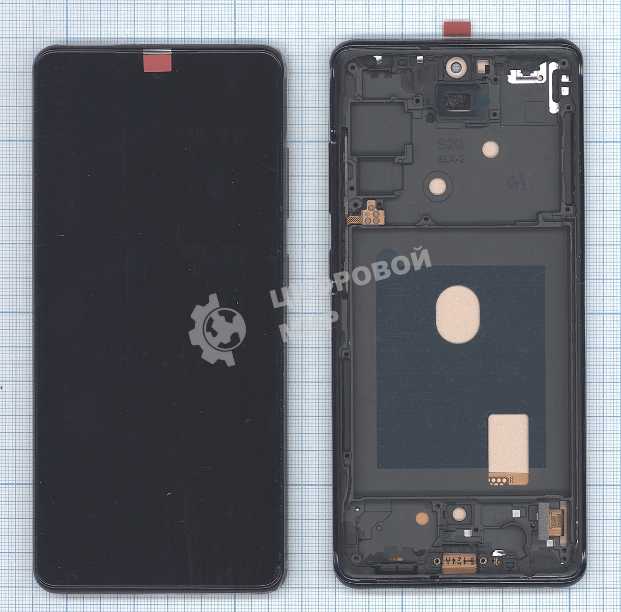 Дисплей (модуль) для Samsung Galaxy S20 FE SM-G780F в сборе с тачскрином и рамкой TFT черный