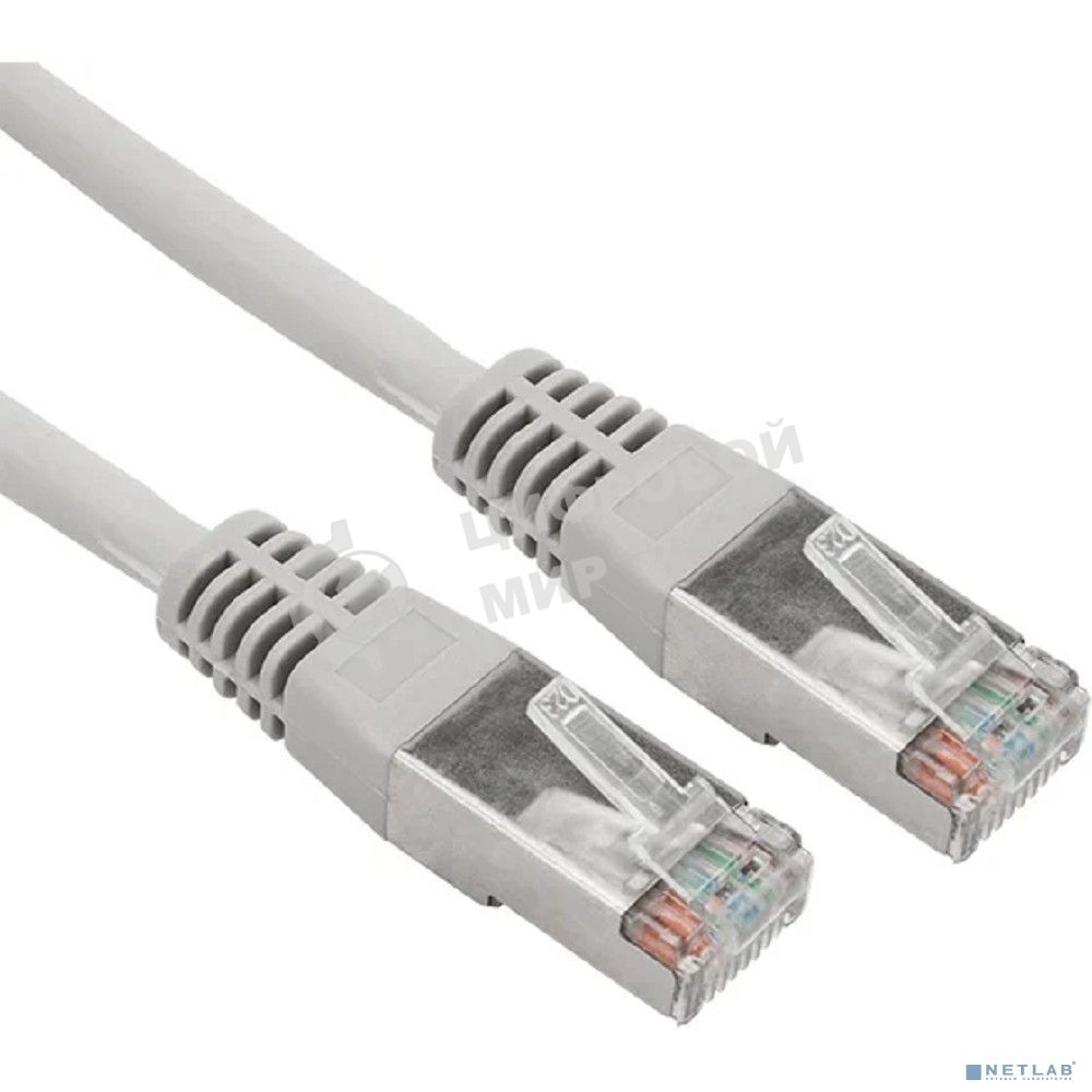 Пaтч-корд Rexant F/UTP, cat. 5e, RJ45-RJ45, экранированный, 24AWG, LSZH, серый, 1,5м