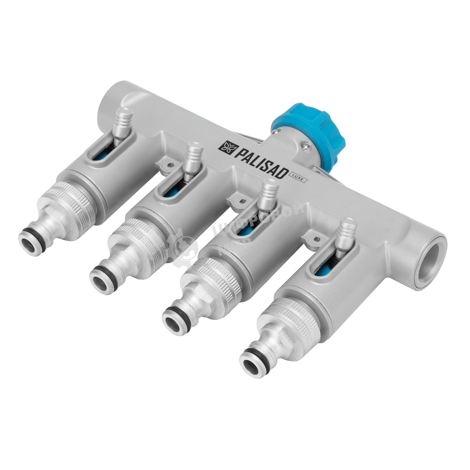 Разветвитель четырехканальный Palisad LUXE с внутренней резьбой 3/4