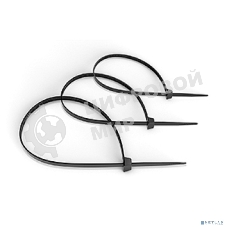 Стяжка кабельная Cabeus, неоткрывающаяся, 3,6 мм Ш, 300 мм Д, 100 шт, нейлон, черный