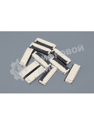 Разъем FPC Flip-Lock 1010-10RLGF 10 pin высота 1мм шаг 1мм 10 шт