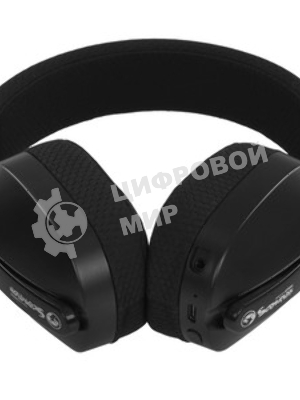 Гарнитура MARVO HG9086W Pulz 70W чёрный, беспроводная + проводная, радиоканал, до 10 ч, съёмный микрофон, подсветка, совместимость с PS5, Xbox