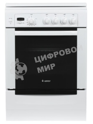 Плита газовая Gefest ПГ 6100-04 белый, конфорок 4 шт, духовка 52 л, 60 см x 85 см x 60 см