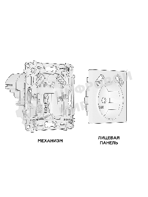 Комплект механизма электрической розетки ALFA Сталь матовый 2USB A+A 18W (быстрая зарядка) с/з QUANT (AP5090, VM155) MA509010