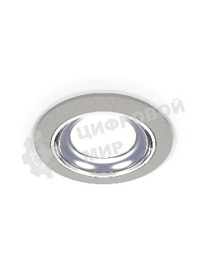 Комплект встраиваемого светильника Ambrella light XC7623061 SGR/PSL серый песок/серебро полированное MR16 GU5.3 (C7623, N7022)
