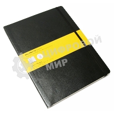 Блокнот Moleskine CLASSIC SOFT 190х250 мм, 192 страниц, клетка, мягкая обложка, фиксирующая резинка, черный
