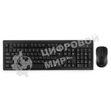 Комплект клавиатура+мышь Gembird KBS-8002 беспроводной, USB, 1000 DPI, чёрный