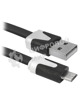 Кабель Defender USB08-03P USB2.0 AM-MicroBM, 1.0м