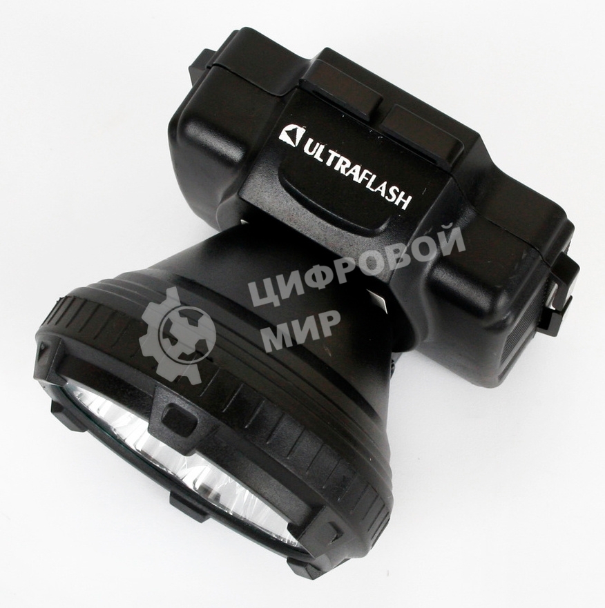 Фонарь ULTRAFLASH LED5362налобн аккум 220в черный 7led 2 реж пласт бокс
