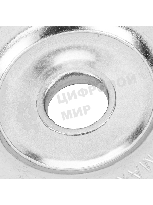 Щетка для УШМ Сибртех, 200 мм, посадка 22,2 мм, плоская, витая проволока