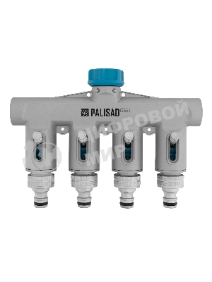 Разветвитель четырехканальный Palisad LUXE с внутренней резьбой 3/4