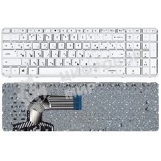 Клавиатура для ноутбука HP Pavilion 15-e белый с рамкой
