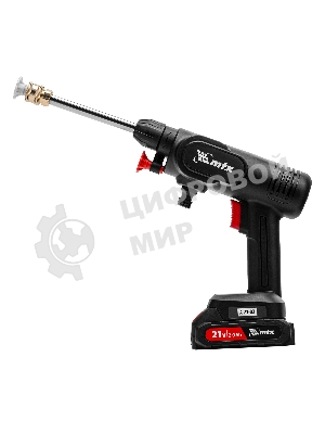 Мойка высокого давления аккумуляторная А-21-02, 40 бар, 4 л/мин, Li-ion 21 В, 2 акк. MTX