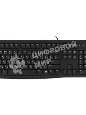 Клавиатура проводная Logitech K120 for business, USB черный (неоригинальная гравировка)
