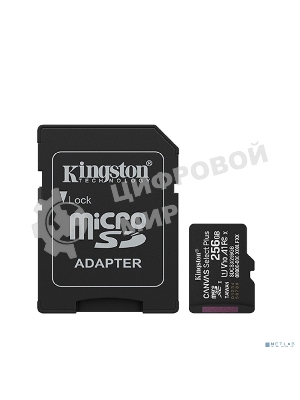 Флеш карта microSDXC 256Gb Kingston SDCS3/256Gb Canvas Select Plus + adapter