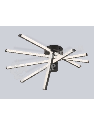 Потолочный светодиодный светильник Ambrella light FL6222 BK черный 70W 3000K-6400K 605*605*170 (ПДУ ИК)