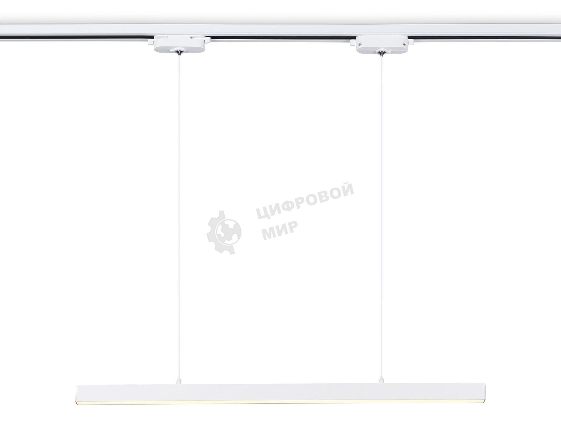 Трековый однофазный подвесной светодиодный светильник Ambrella light GL6782 WH белый LED 24W 3000K 600*22*1025