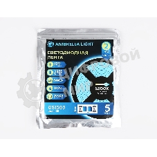 Светодиодная лента Ambrella light GS1313 2835 180Led/ 14.4W m/ 12V IP20 6500K/ 5000*10*1.2mm (2 конт.)