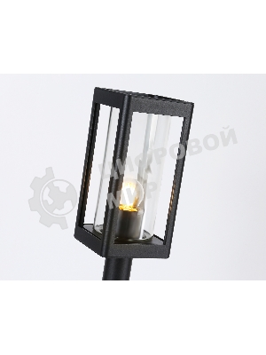 Светильник Ambrella light ST2417 BK/CL черный/прозрачный IP54 E27 max 40W 110*110*500
