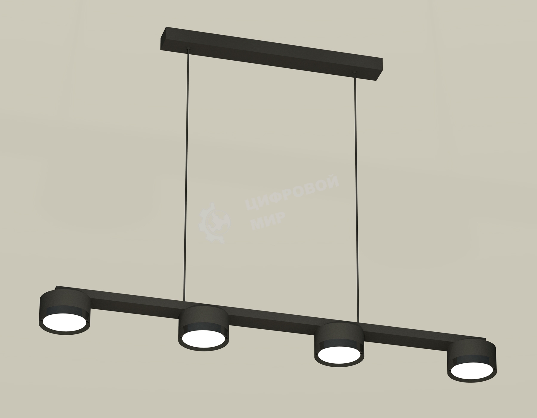 Светильник Ambrella light XB9152150/4 SBK/PBK черный песок/черный полированный GX53 (C9152, N8113)