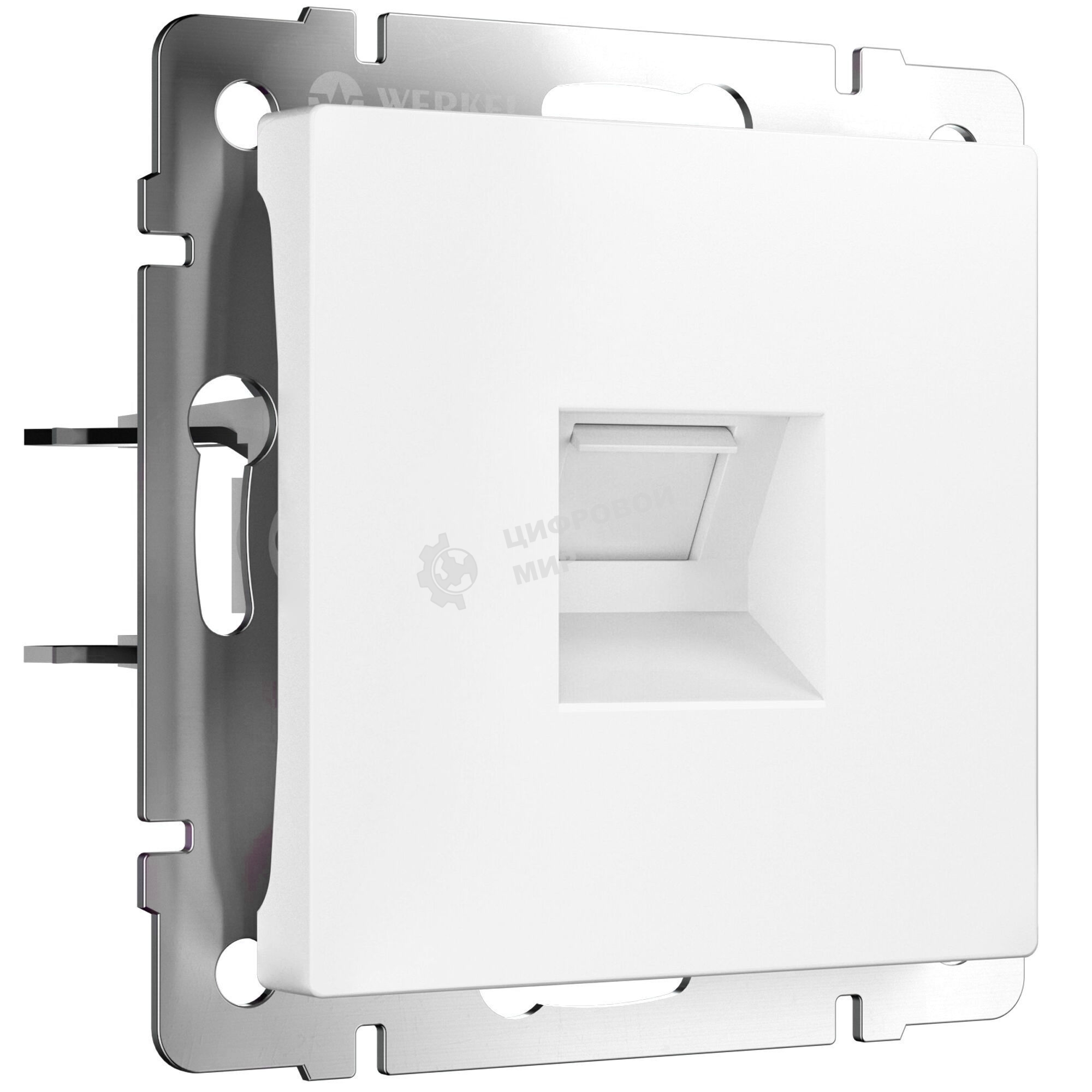 Розетка Ethernet RJ-45 (белый матовый)