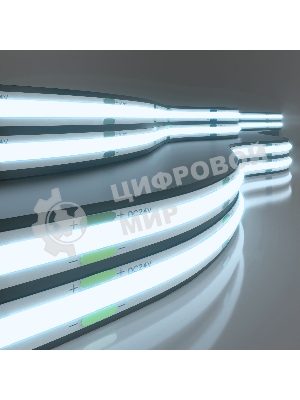 Лента светодиодная COB 24V 352Led 11W IP20 / 352Led 11W IP20 6500K холодный белый
