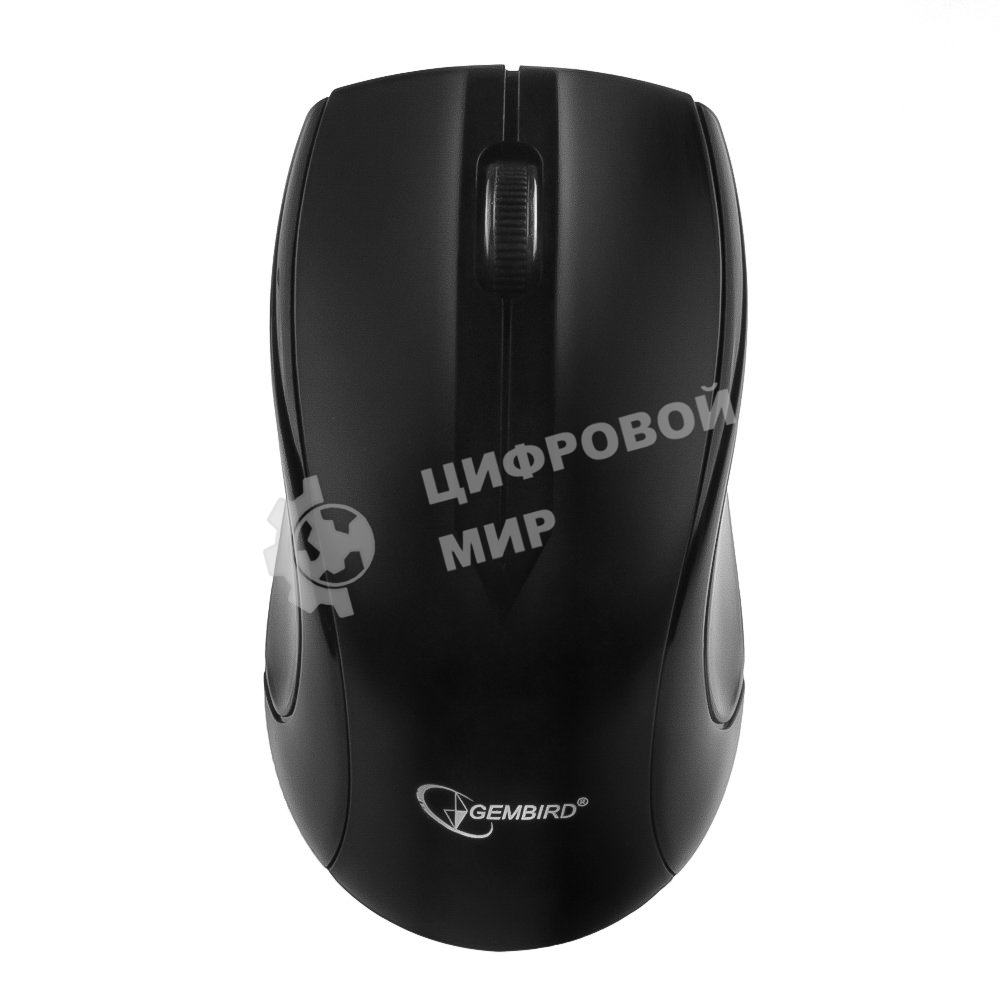 Мышь беспроводная Gembird MUSW-320 черный, 1000 dpi, радиоканал, USB, кнопки - 3
