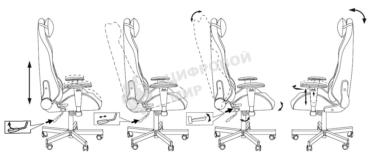 Кресло игровое Knight Neon черный/серебряный соты эко.кожа с подголов. крестовина металл