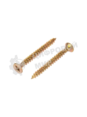 Саморез универсальный Kranz 3х30, желтый цинк, пакет (1000 шт/уп)