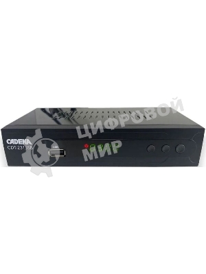 Приставка для цифрового ТВ Cadena CDT-2315SB черный, DVB-T2, DVB-T, HDMI, USB 2.0