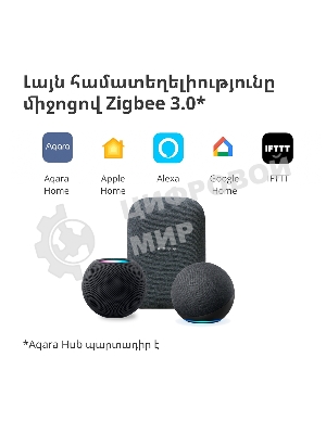 Выключатель умный Aqara Smart wall switch H1 (with neutral, double rocker) WS-EUK04