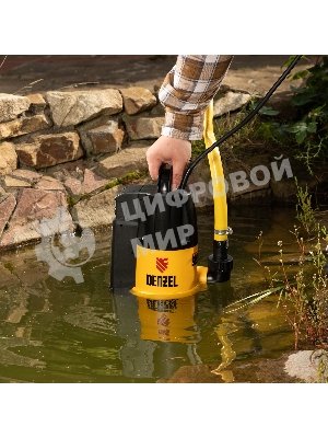 Дренажный насос DP800A, 800 Вт, подъем 5 м, 13000 л/ч Denzel