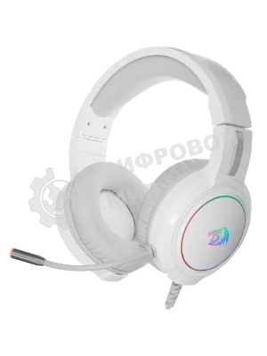 Гарнитура Redragon Mento белый, проводная, USB / 2 x mini jack 3.5 мм, подсветка