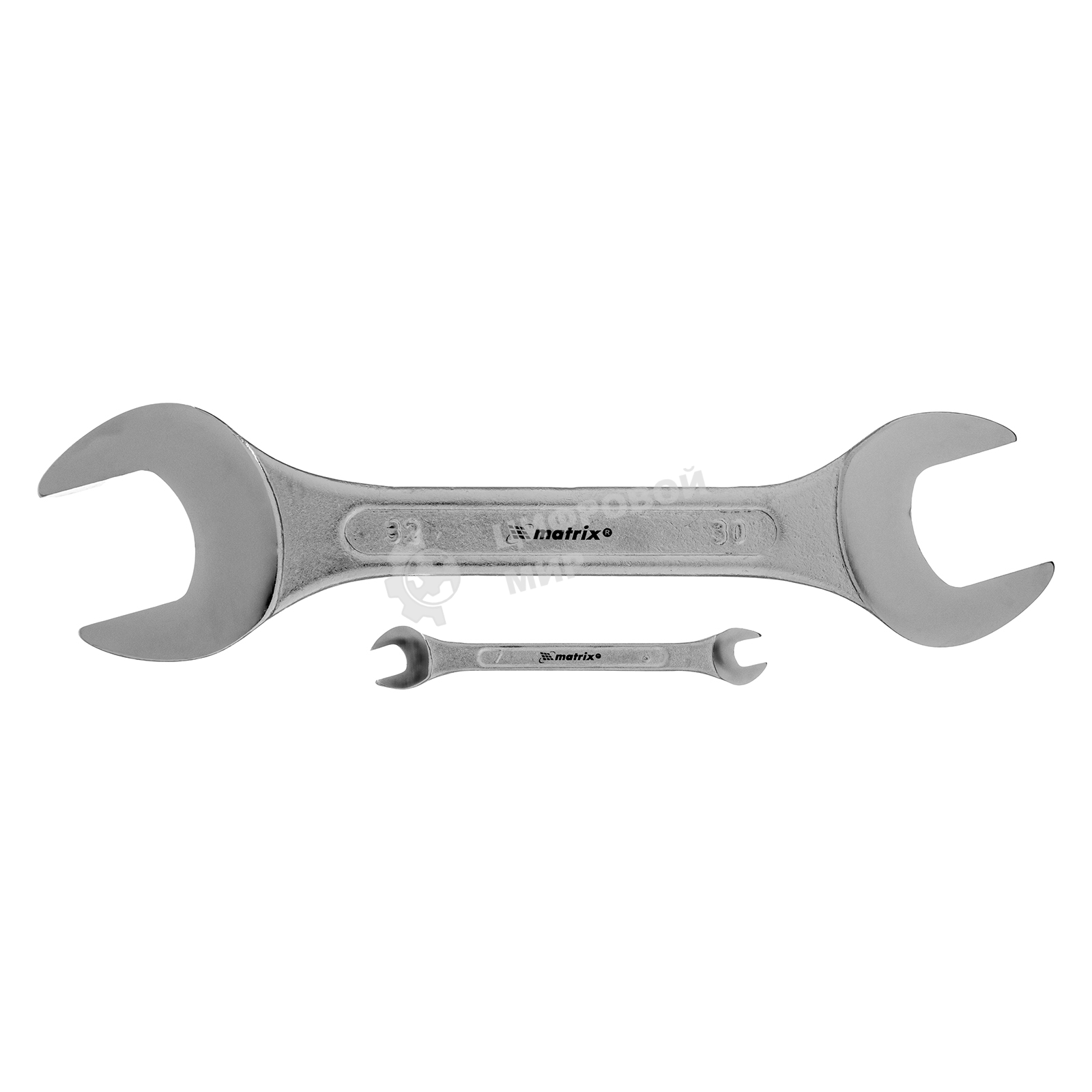 Набор ключей рожковых Matrix, 6 х 32 мм, 12 шт., CrV, хромированные